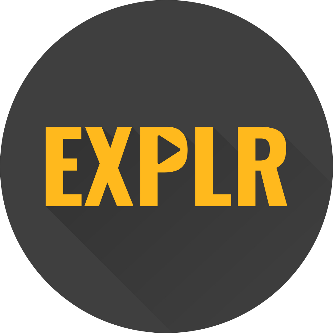 transparent yellow EXPLR Logo